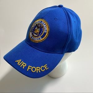 US Air Force Baseball cap, hat in Gold white & Blue  Cap…